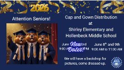 Senior Cap & Gown Pick Up Post